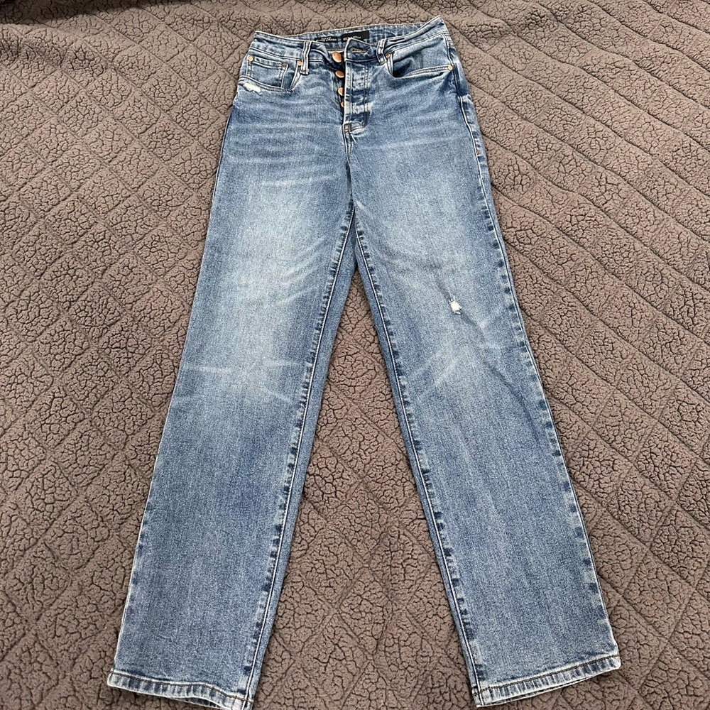 Straight leg jeans